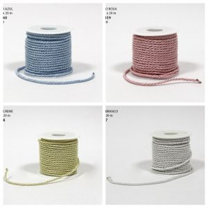 Cordão algodão 3mm 20mt