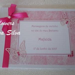 Livro de honra tema borboletas 28x21