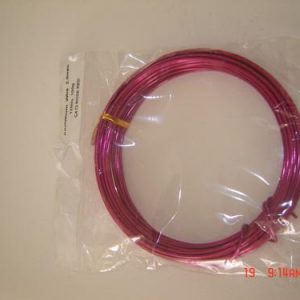Arame aluminio 2mm 12mt Fushia