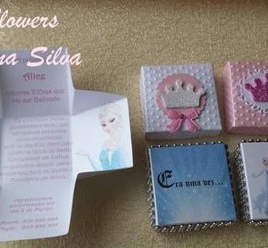 Convites caixa personalizáveis em qualquer tema e cor