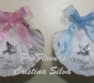 Concha vieira decorada