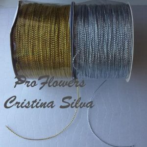 Cordão ouro ou prata 1mm 100mt