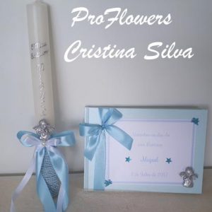 Livro de honra personalizado + vela