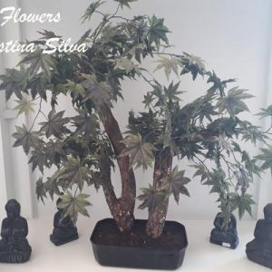 Bonsai artificial folhagem de Acer 70cm