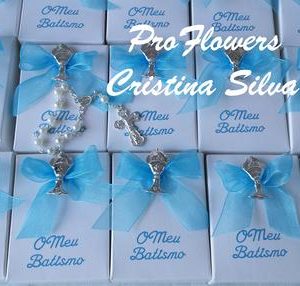 Caixa de cartolina com dezena em azul ou rosa