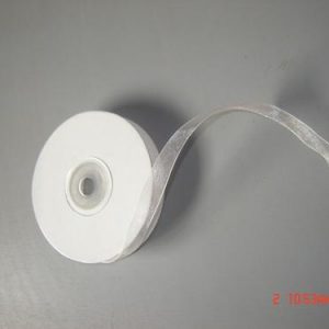 Fita organza 1,3cm 23mt Branco e outras cores