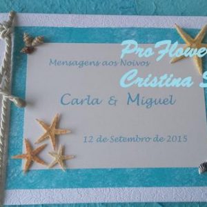 Livro de Honra 28x21cm personalizado - MAR - PRAIA