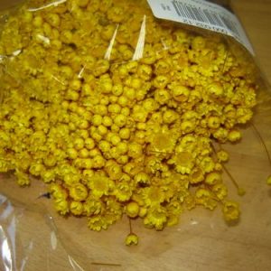 Glixias (flores secas mini ) amarelo