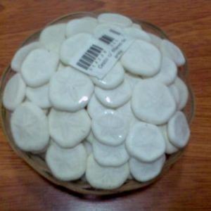 Cesta conchas branca 14cm