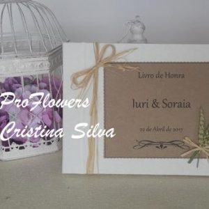 Livros de honra personalizados 28x21cm Rústico