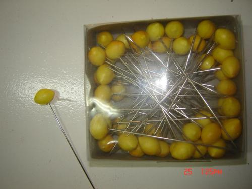 Limoes mini c/alfinete 1,5cm 48un Limoes mini c/alfinete 1,5cm 48un