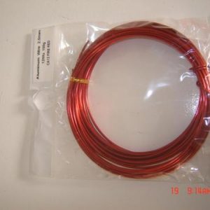 Arame aluminio 2mm 12mt Vermelho