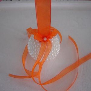 Porta alianças bola perolas