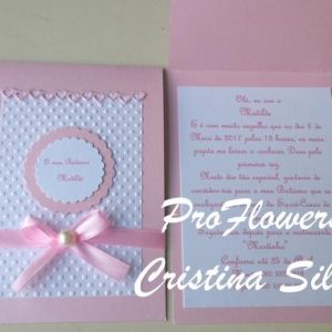 Convite Batismo Rosa ou azul 2017 f