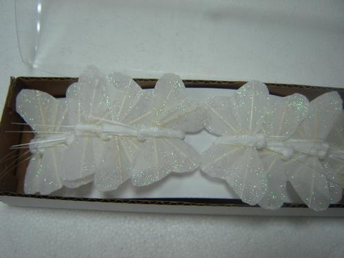 Borboletas 12 unidades 5,5cm Branca Borboletas 12 unidades 5,5cm Branca