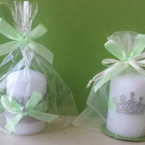 Vela para brindes de Batismo em qualquer cor