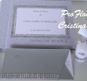 Livro de Honra Bodas de prata 28x21cm personalizado