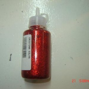 Cola c/glitter vermelho