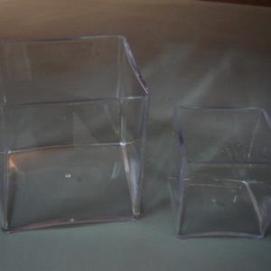 Cubo em acrilico aberto (tipo vaso) 10x10cm