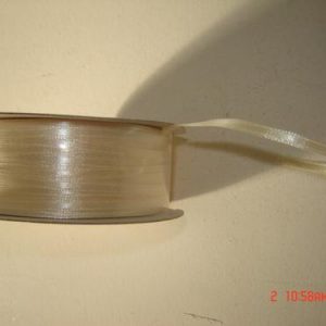 Fita cetim 4mm 91 mt Creme/Beje