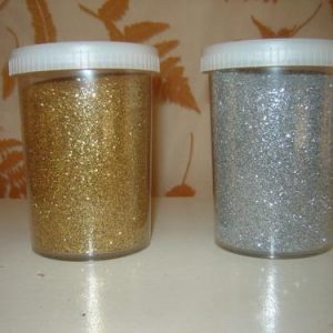 Glitter / Purpurinas dourado ou prateado