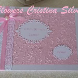 Livro de honra personalizado 18x21 com papel relevo