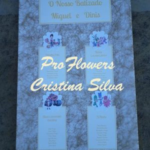 Placard tema Desenhos animados até 6 mesas