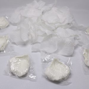 Petalas artificiais brancas 100 uni