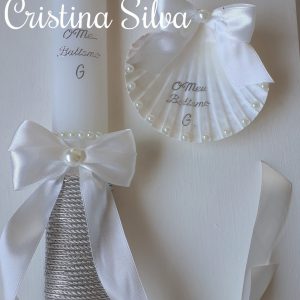 Vela + concha de batismo 1