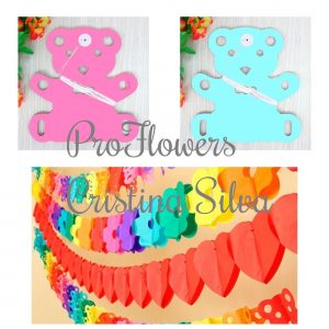 Grinalda ursos em papel