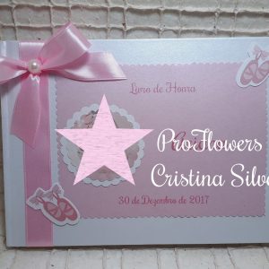 Livro de honra personalizado 21x16cm 2