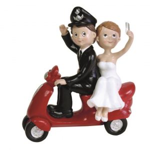Noivo policia na moto