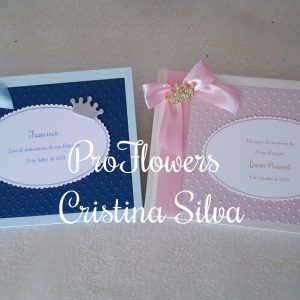 Livro de Honra de batismo - Principe ou Princesa