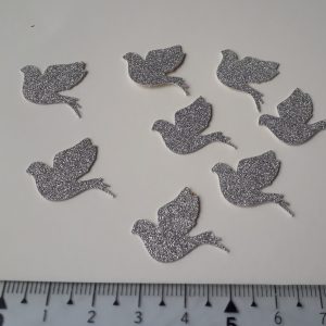 Pomba em cartolina glitter