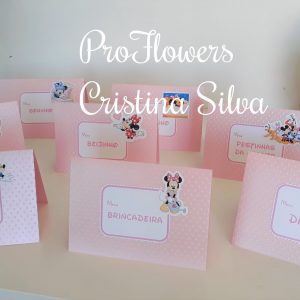 Marcadores de mesa tema MINNIE