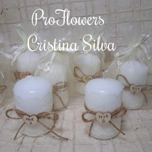 Velas mini com renda 1