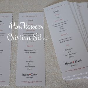 Ementa / Menu casamento