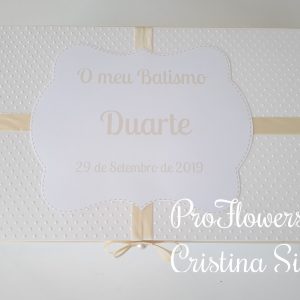 Caixa de Batismo de madeira personalizada