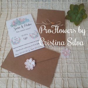 Convite rustico floral 1