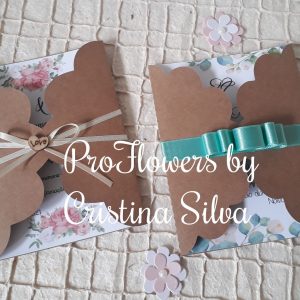 Convite de casamento rústico/floral 3