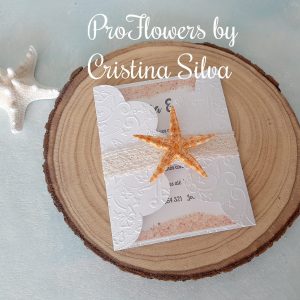 Convite casamento na praia